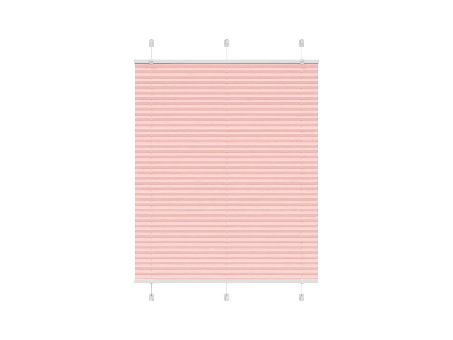 Plissé rolgordijn 105x100cm stofbreedte 104,4cm polyester roze