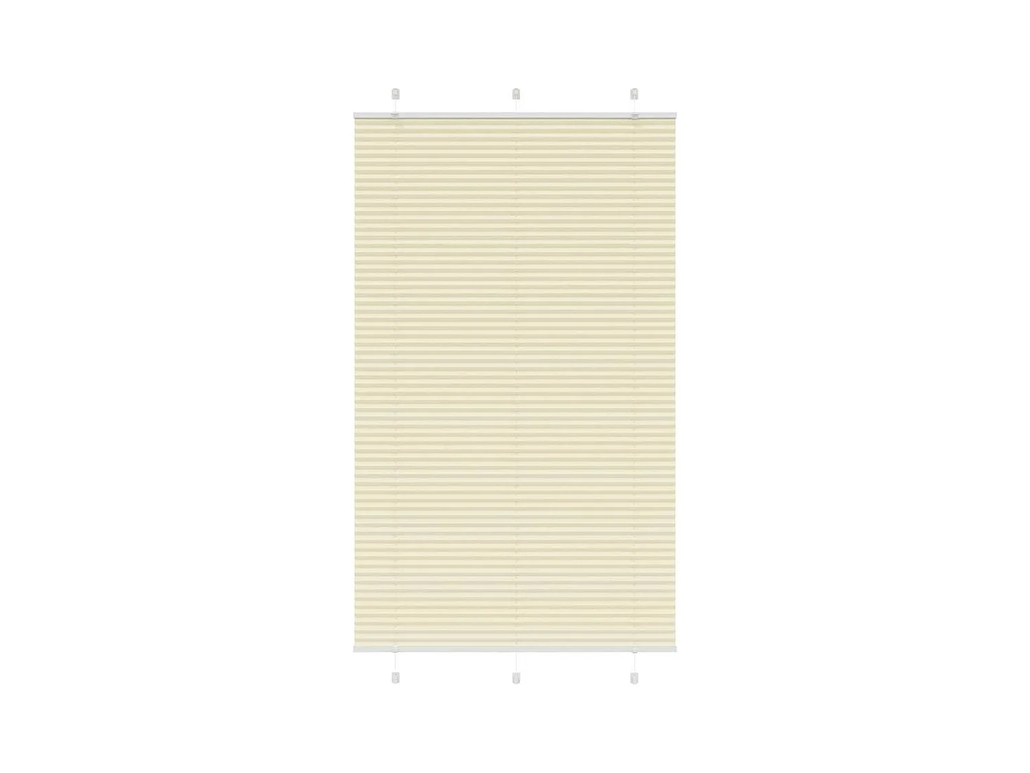 Store plissé crème 115x200cm largeur du tissu 114,4cm polyester