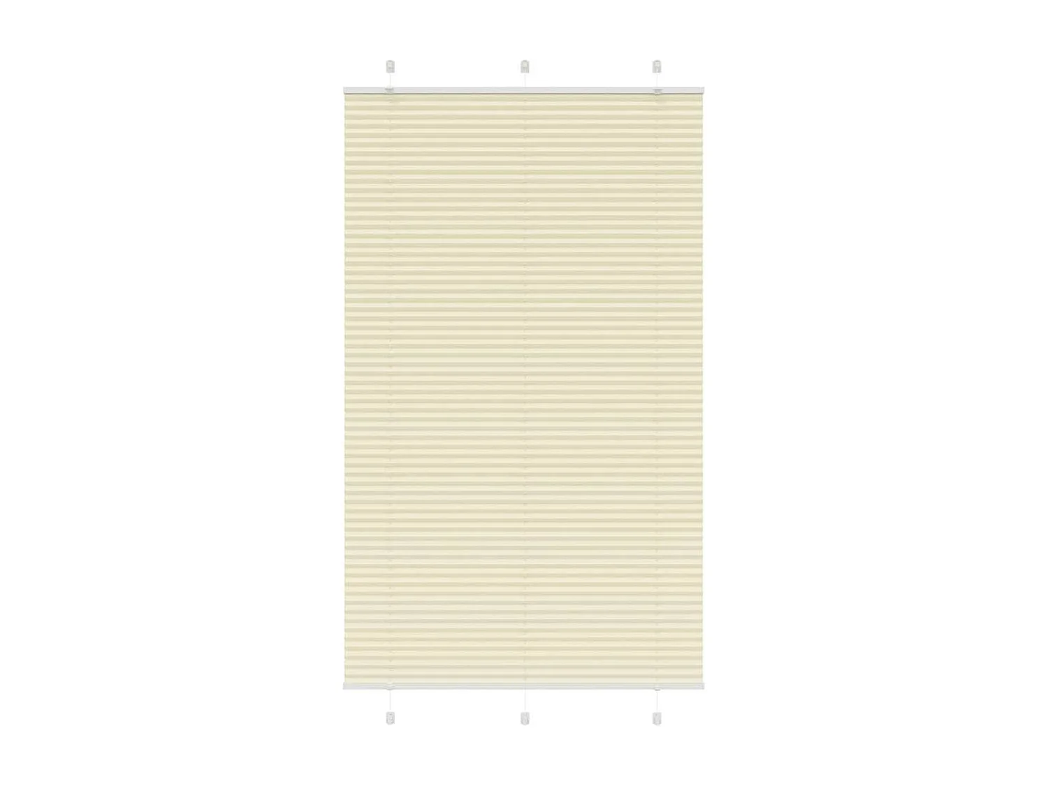 Store plissé crème 115x200cm largeur du tissu 114,4cm polyester