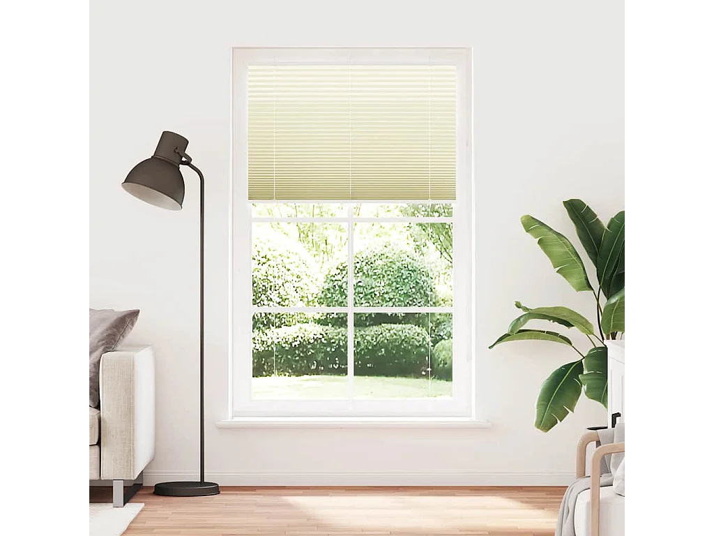 Store plissé crème 115x200cm largeur du tissu 114,4cm polyester