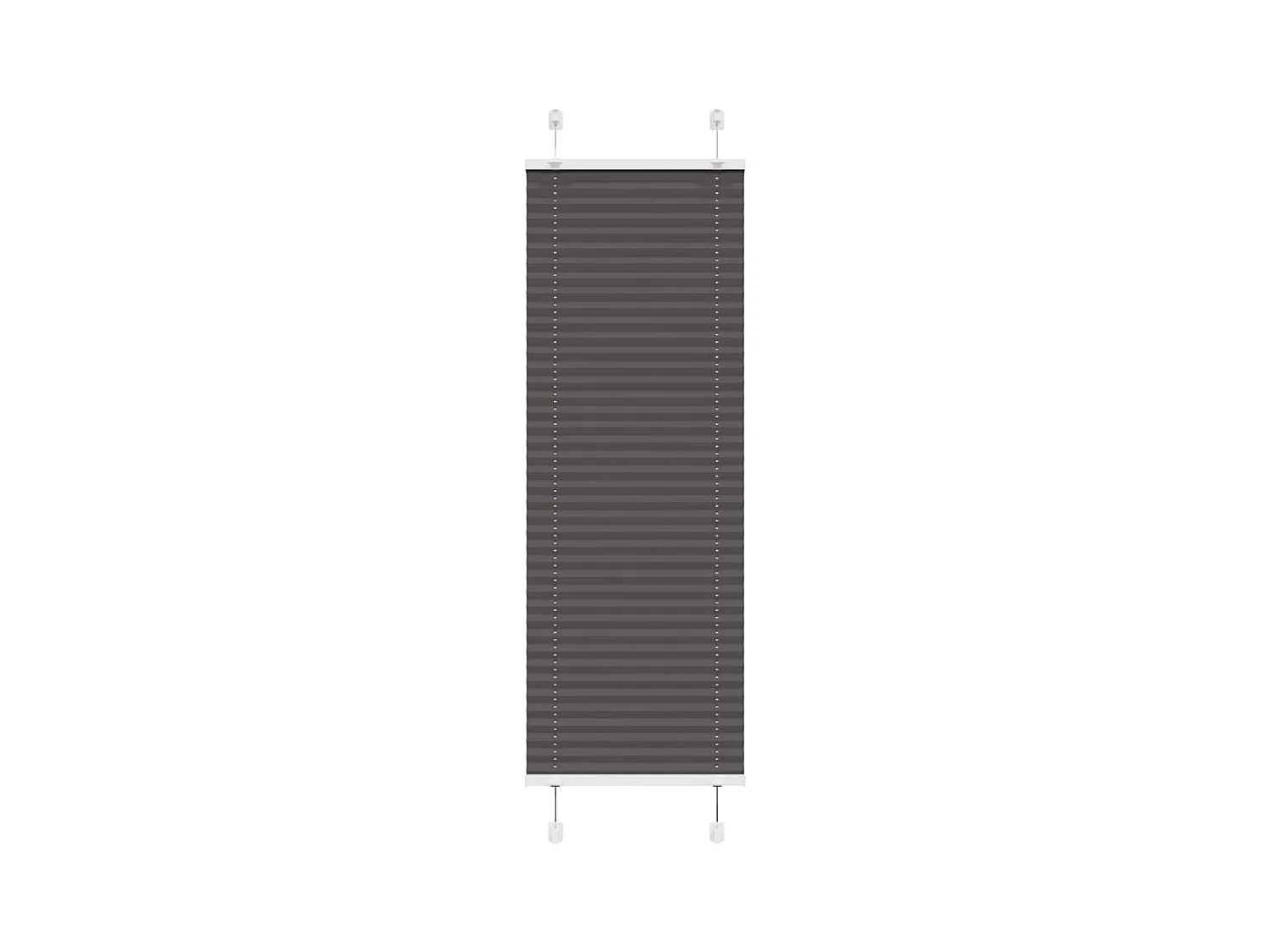 Plissé rolgordijn 40x100 cm stofbreedte 39,4 cm polyester zwart