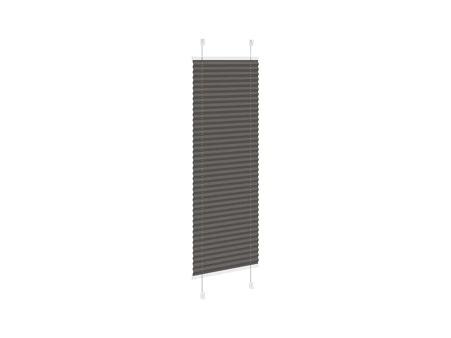 Store plissé noir 40x100 cm largeur du tissu 39,4 cm polyester