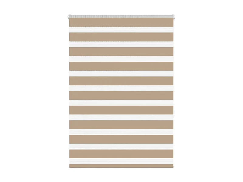 Store zèbre marron sable largeur du tissu 100,9cm polyester