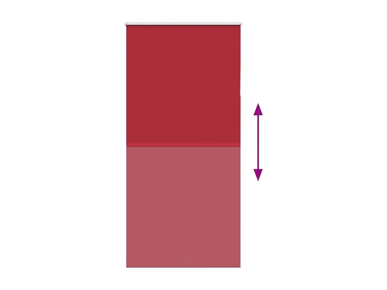 Rolgordijn 100x210 cm stofbreedte 95,7 cm verduisterend rood