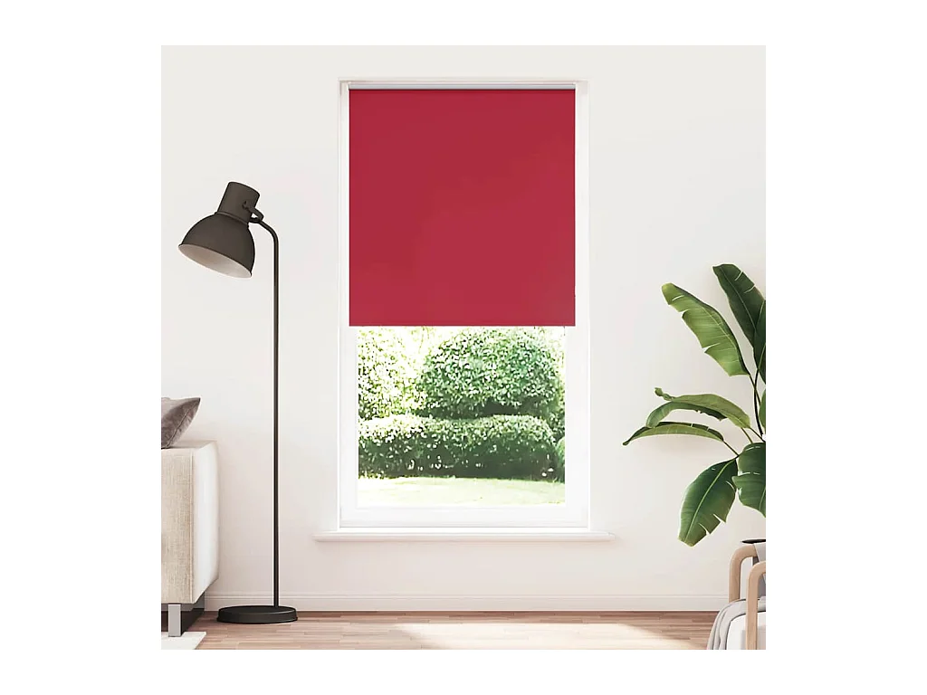 Estor Enrollable Opaco Rojo 100x210 cm Tela Ancho 95,7 cm