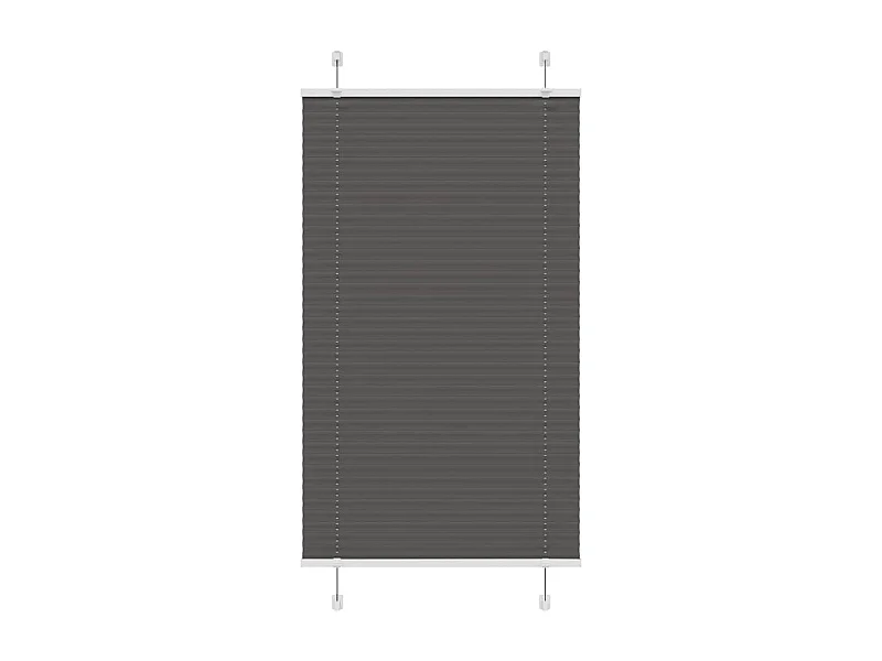 Estor Plisado negro 75x100 cm Tela Ancho 74,4 cm Poliéster