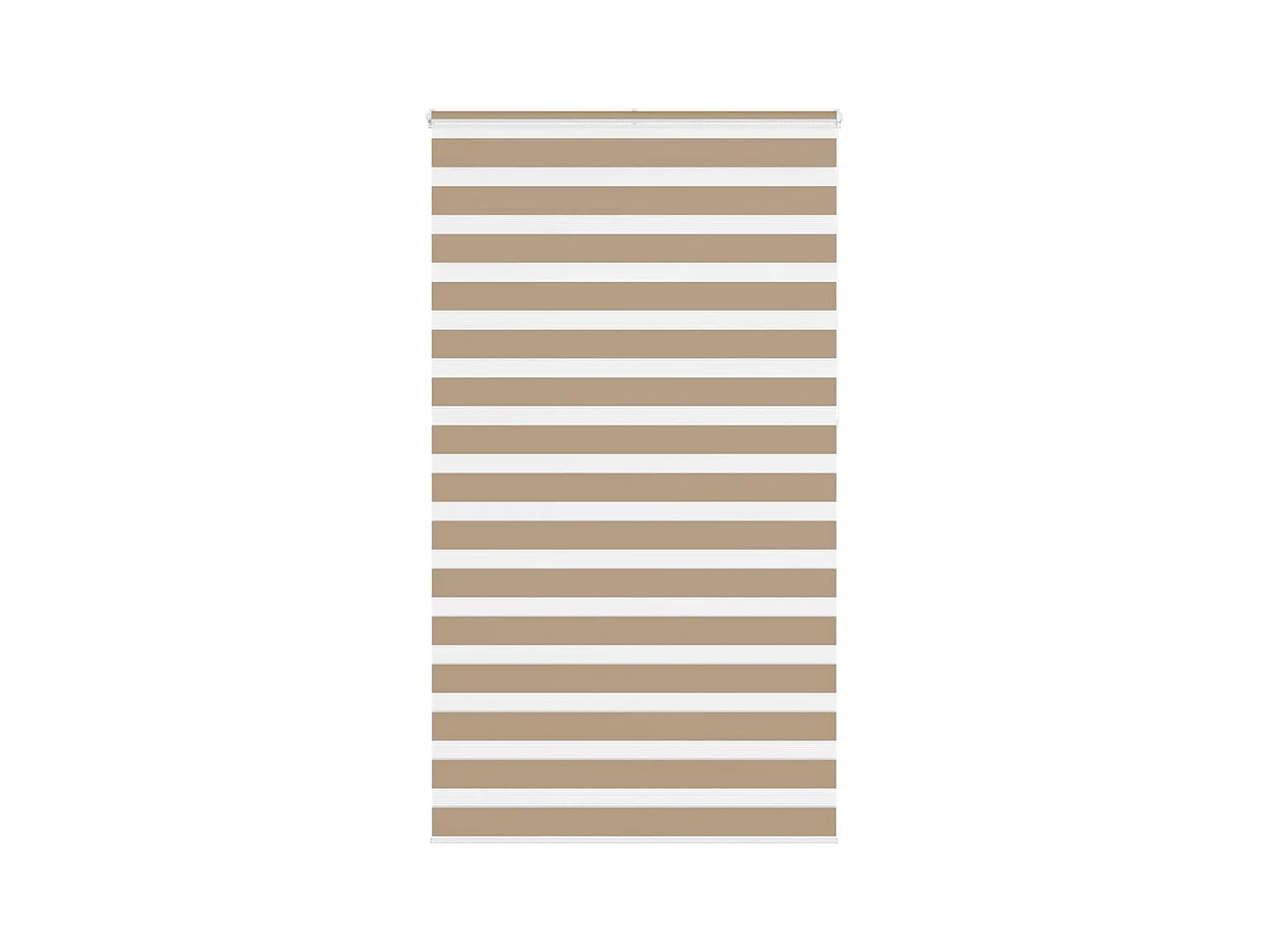 Store zèbre marron sable largeur du tissu 115,9 cm polyester