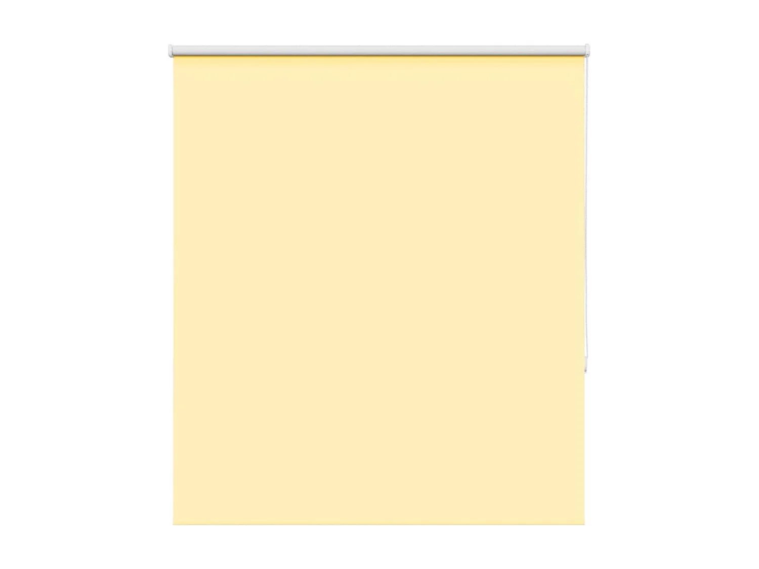 Store enrouleur occultant jaune largeur du tissu 136,6 cm