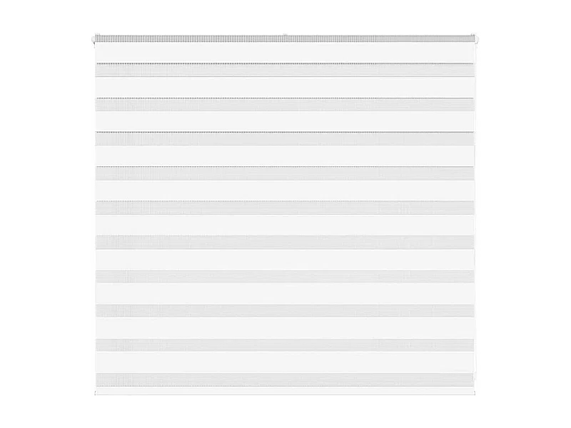 Store zèbre blanc 155x100 cm largeur du tissu 150,9cm polyester