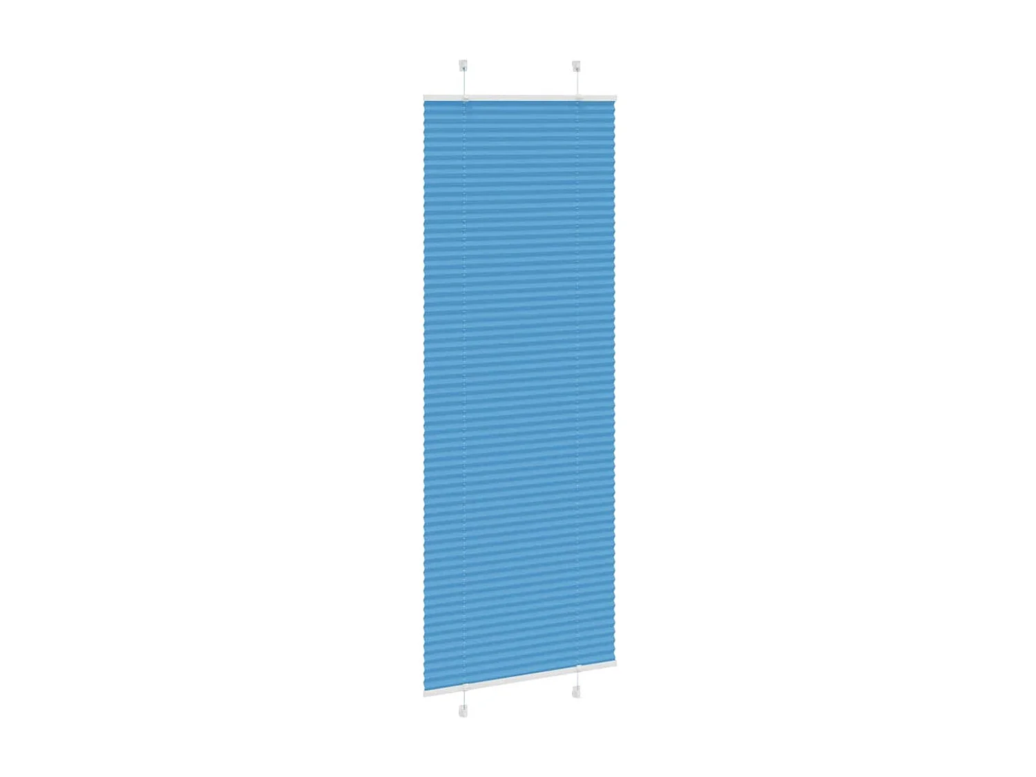 Store plissé bleu 70x200 cm largeur du tissu 69,4 cm polyester