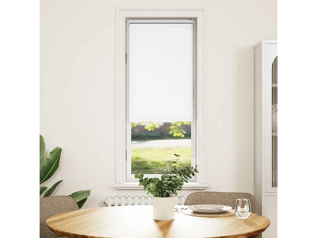 Persiana de enrolar 55x150 cm largura tecido 50,7 cm poliéster