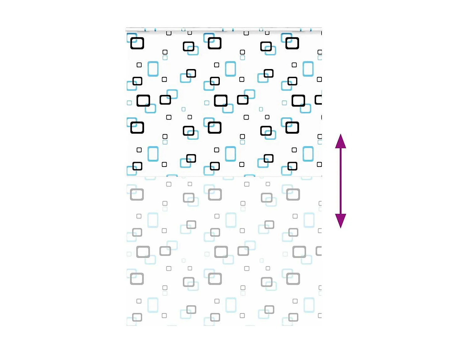 Store enrouleur de douche avec cassette largeur du tissu 146 cm