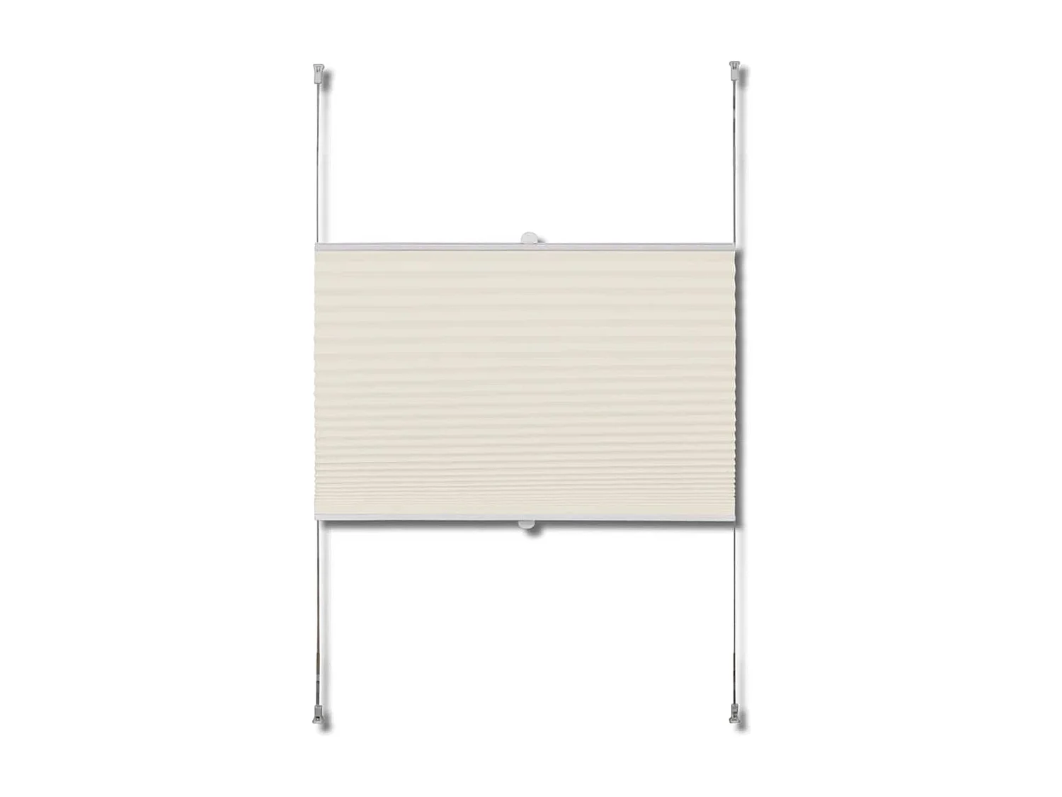 Store plissé 90x125 cm Crème