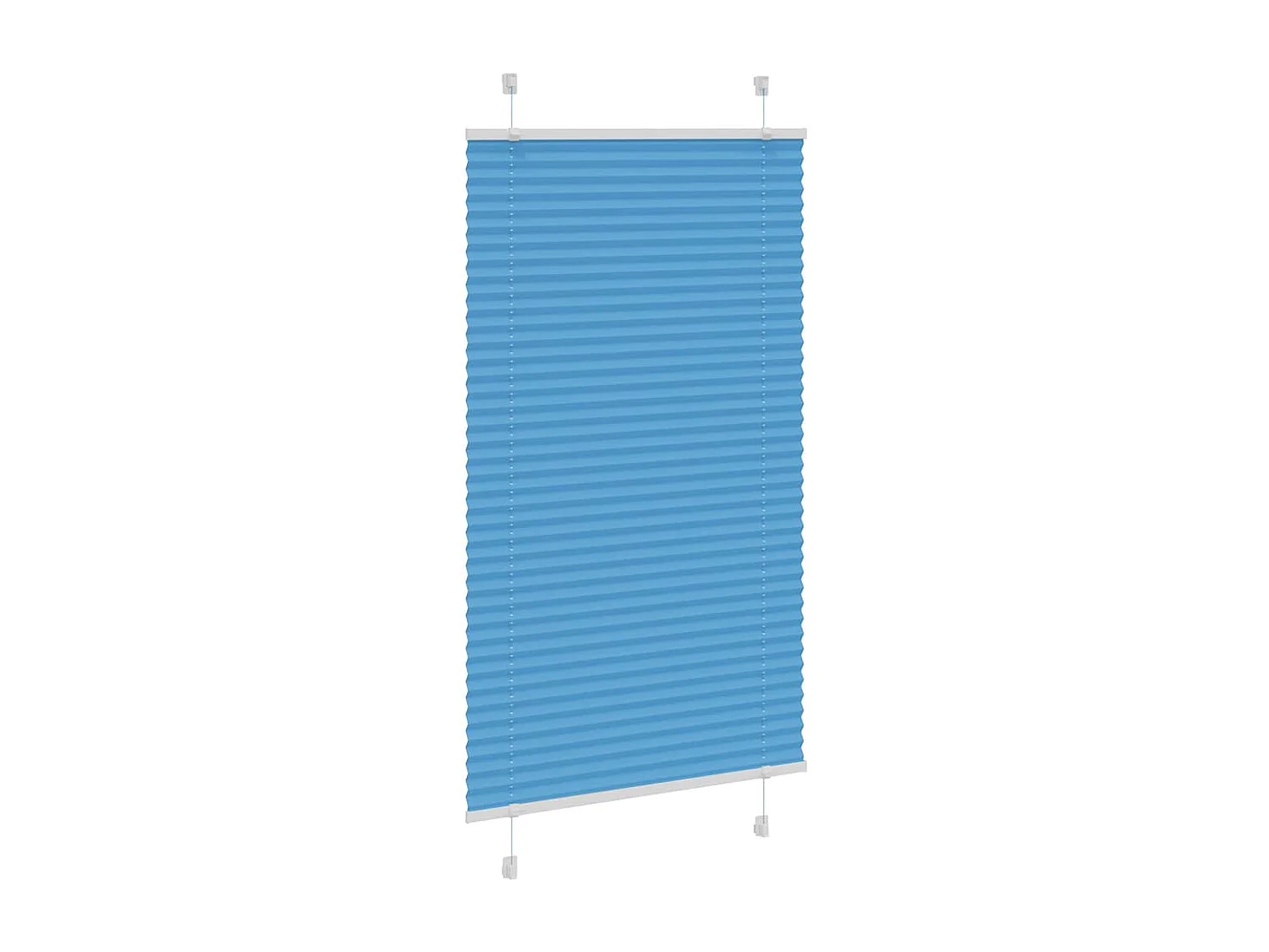 Store plissé bleu 70x150 cm largeur du tissu 69,4 cm polyester
