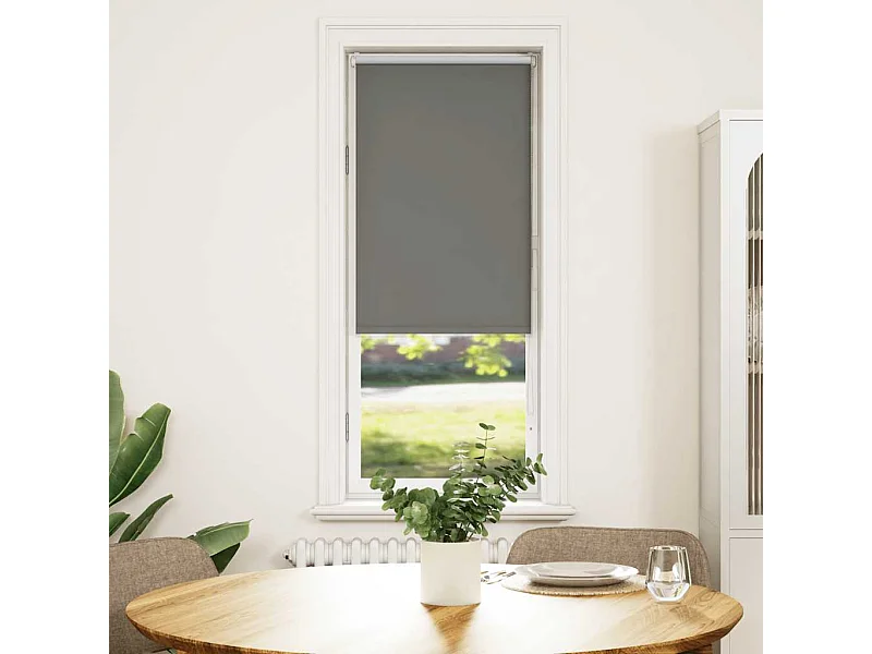 Persiana de enrolar 55x175 cm largura tecido 50,7 cm poliéster