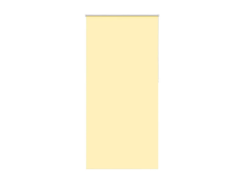 Store enrouleur occultant jaune largeur du tissu 110,7 cm