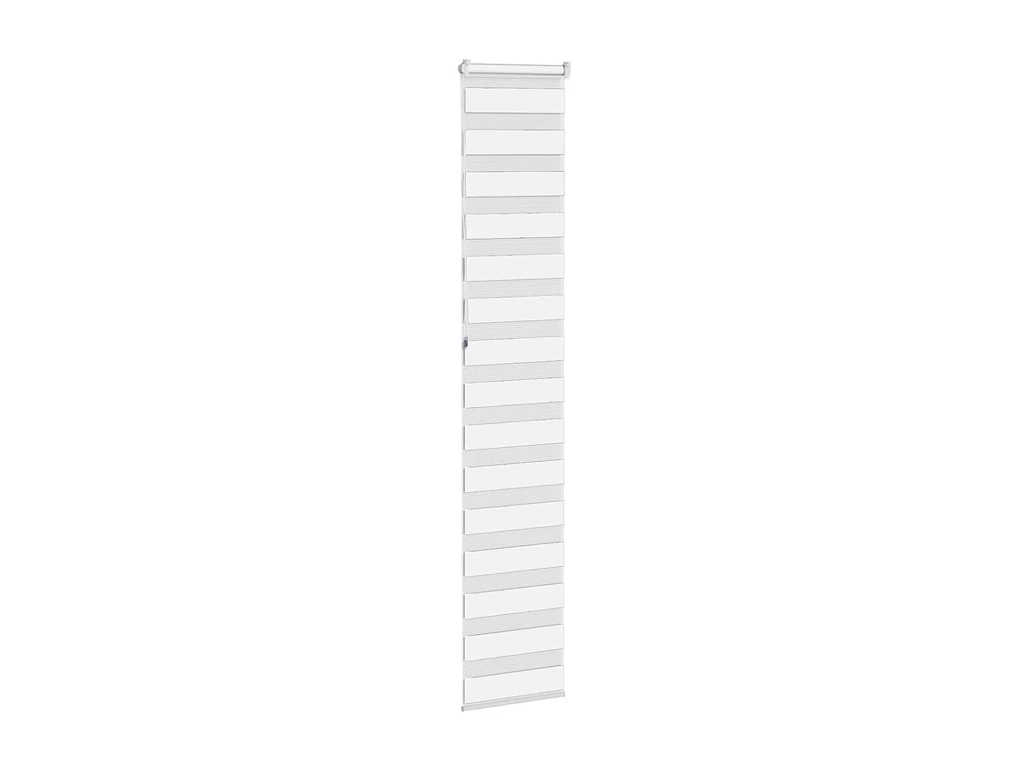 Estor cebra blanco 40x230 cm tejido ancho 35,9 cm poliéster