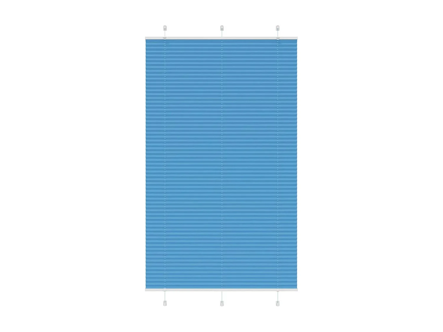 Store plissé bleu 120x200 cm largeur du tissu 119,4cm polyester
