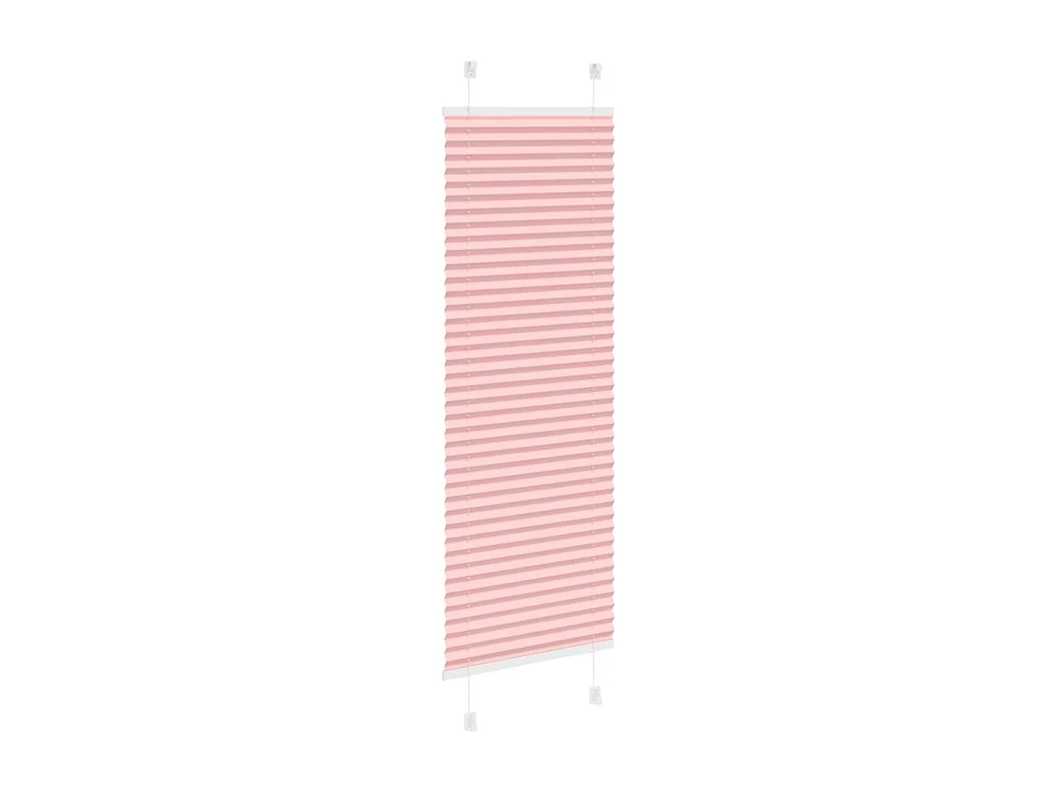 Store plissé rose 50x100 cm largeur du tissu 49,4 cm polyester