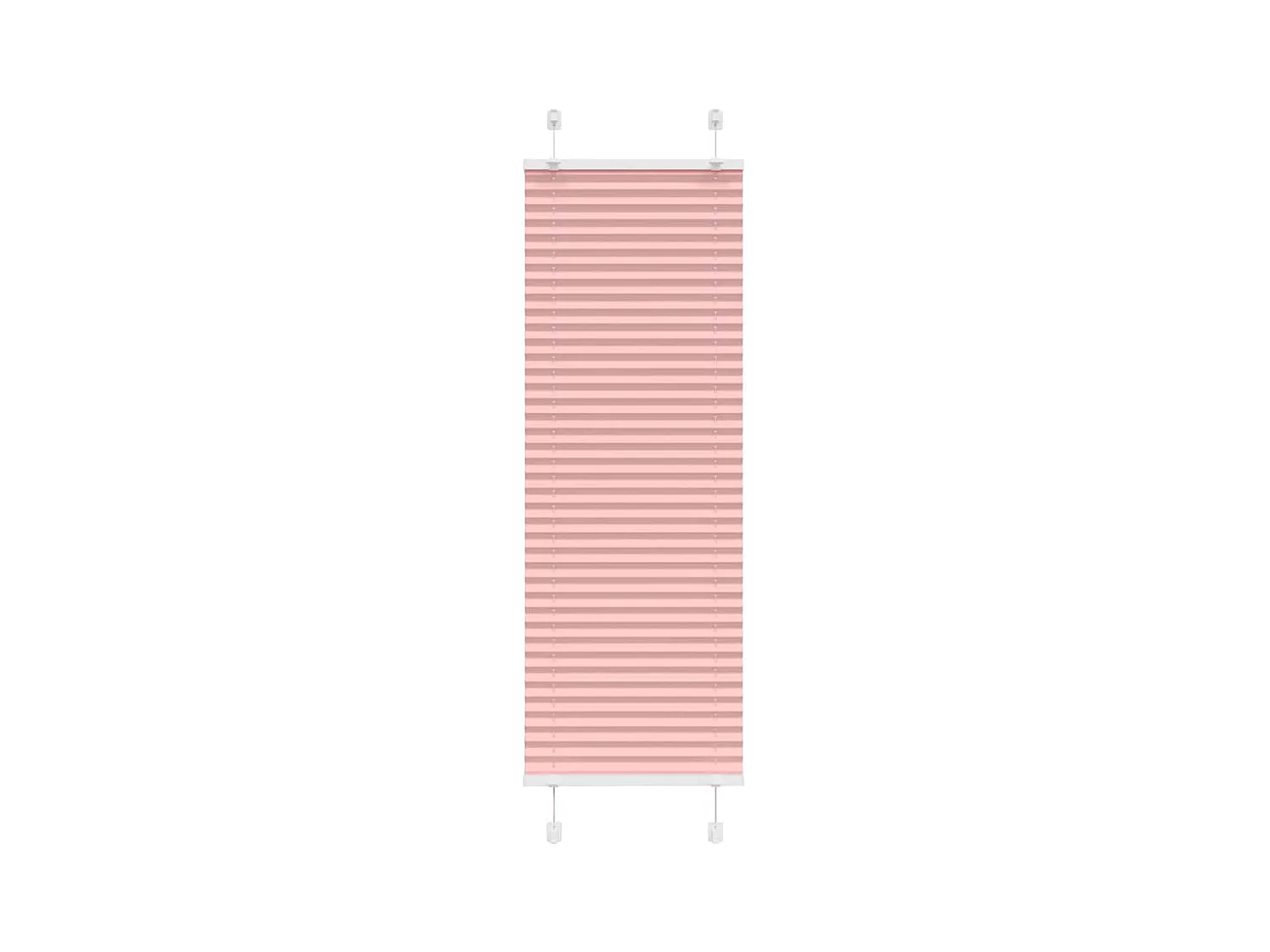 Plissé rolgordijn 50x100 cm stofbreedte 49,4 cm polyester roze