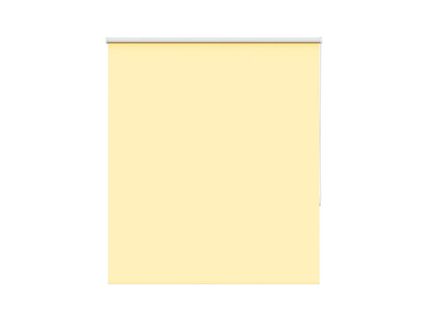 Store enrouleur occultant jaune largeur du tissu 116,6 cm
