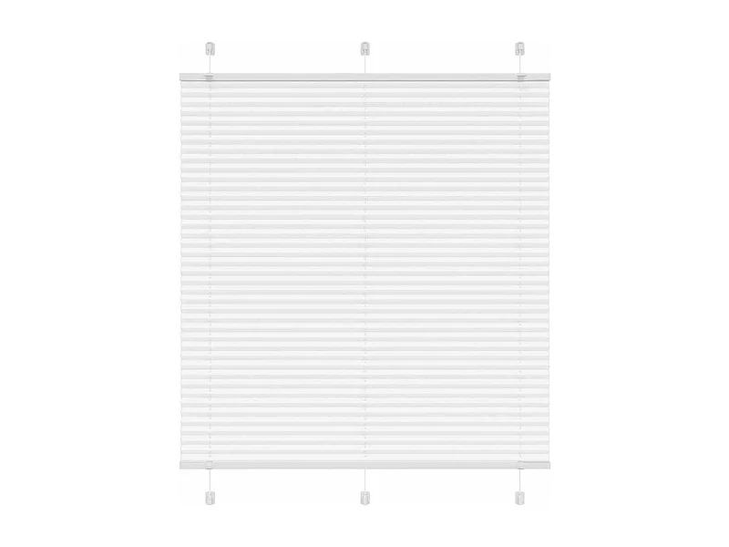 Store plissé blanc 120x100cm largeur du tissu 119,4cm polyester