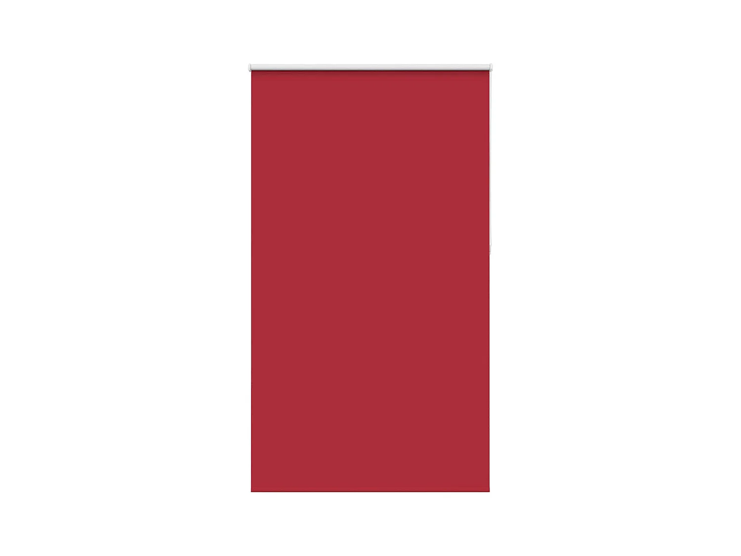 Store enrouleur occultant rouge largeur du tissu 131,6 cm