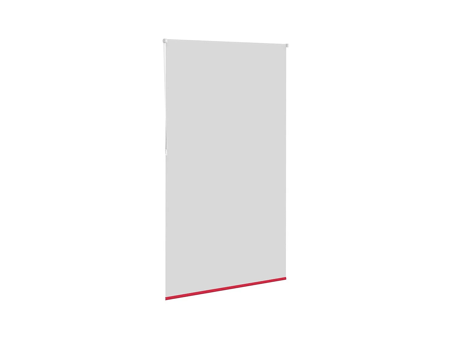 Store enrouleur occultant rouge largeur du tissu 131,6 cm