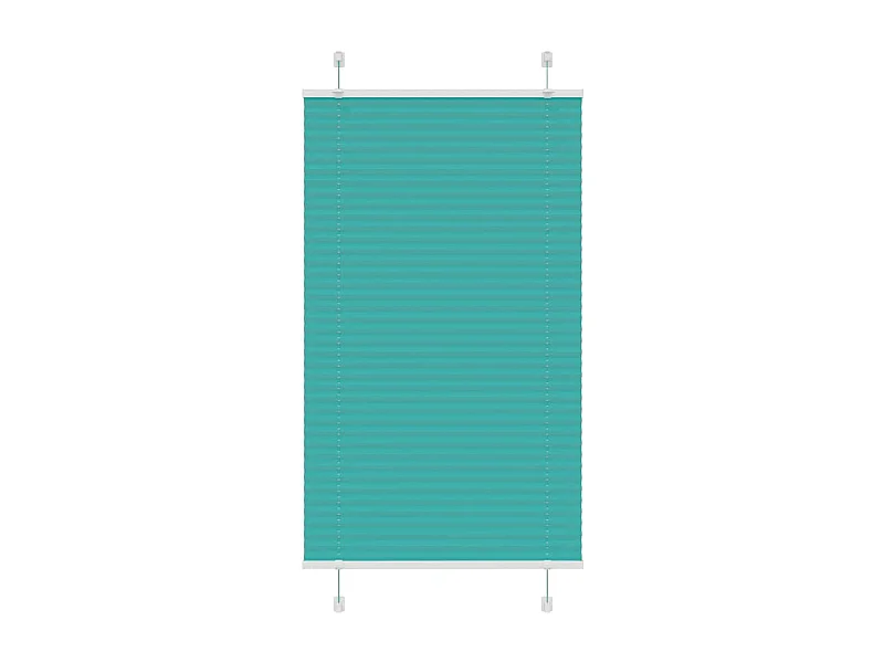 Gasolina verde Plissada Cega 70x100 cm Largura Tecido 69,4 cm