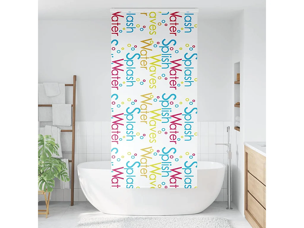 Estor enrollable para ducha casete tela 100x240 cm ancho 96 cm