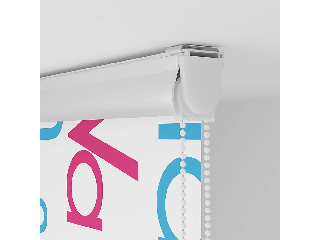 Store enrouleur de douche avec cassette largeur du tissu 96 cm