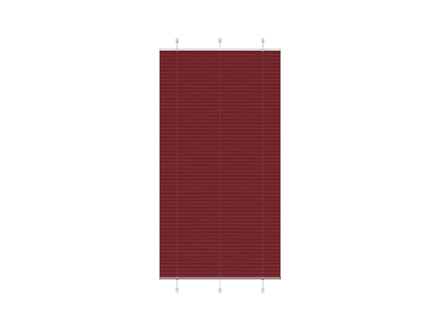 Store plissé rouge bordeaux 110x200 cm largeur du tissu 109,4cm