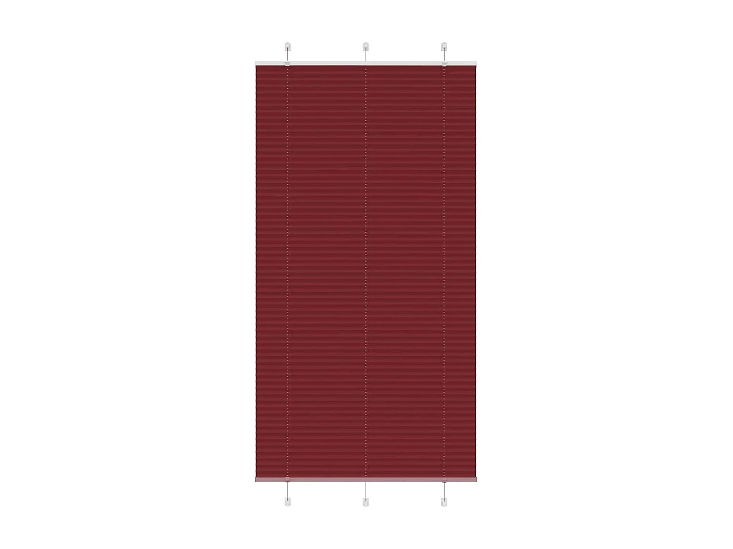 Store plissé rouge bordeaux 110x200 cm largeur du tissu 109,4cm