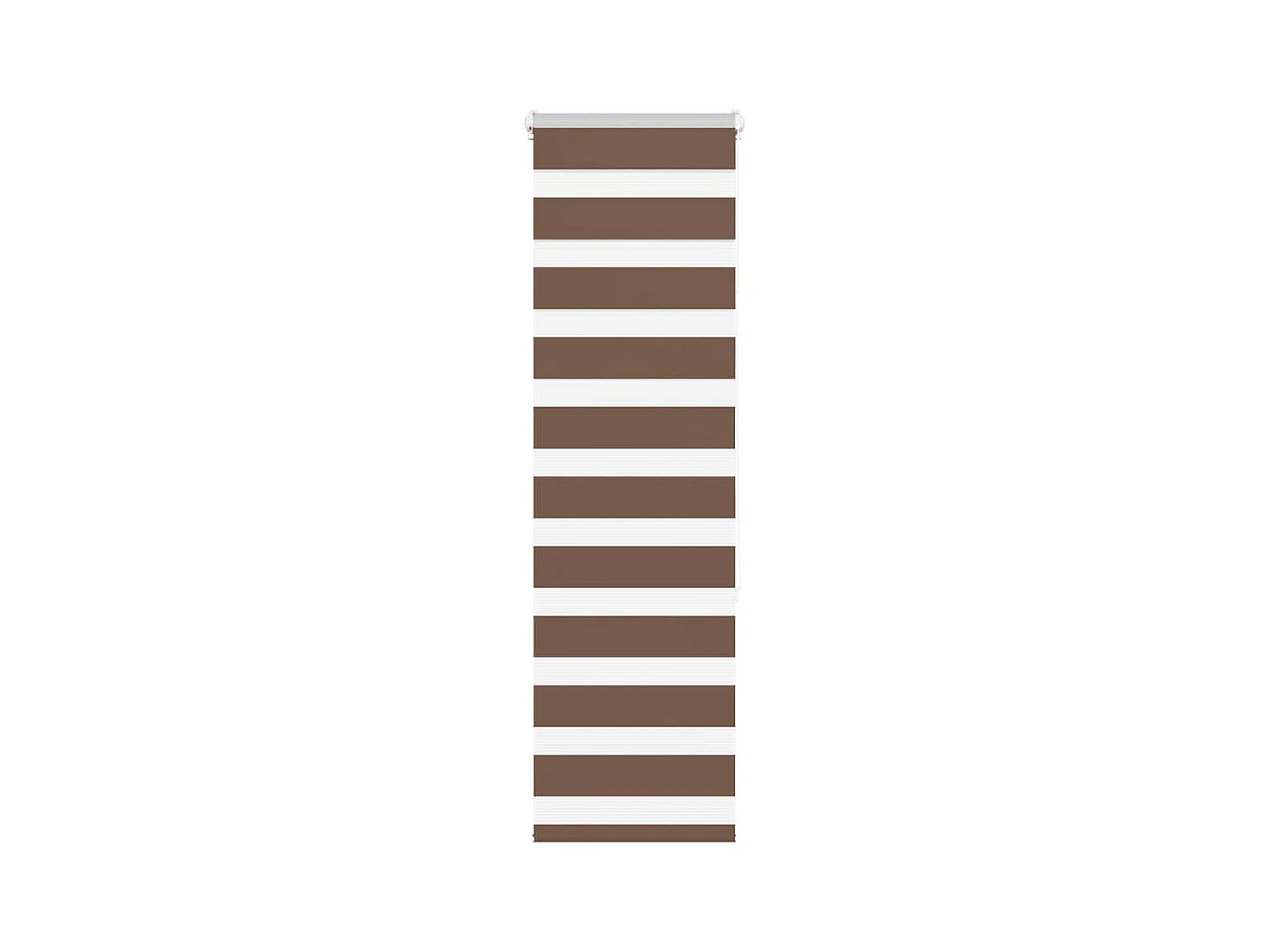 Store zèbre marron 45x150 cm largeur du tissu 40,9 cm polyester