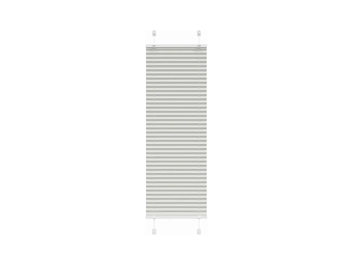 Store plissé gris clair 45x150 cm largeur du tissu 44,4 cm