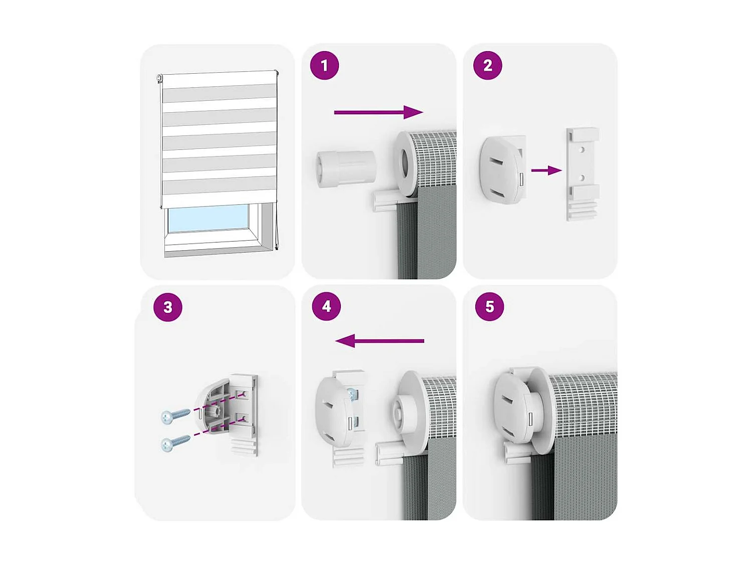 Store zèbre marron sable largeur du tissu 100,9 cm polyester