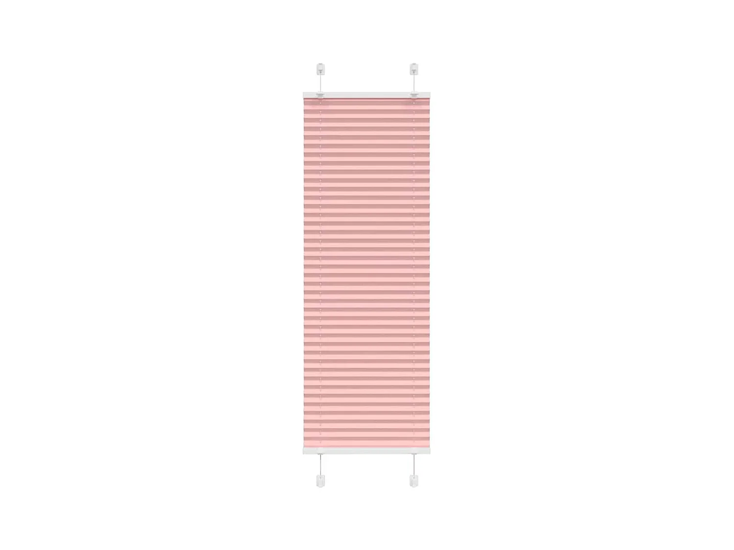 Plissé rolgordijn 45x100 cm stofbreedte 44,4 cm polyester roze