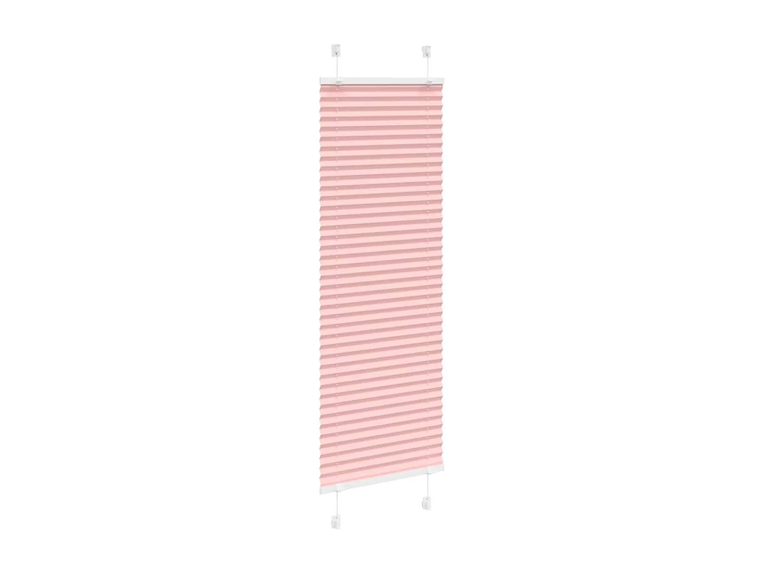 Store plissé rose 45x100 cm largeur du tissu 44,4 cm polyester