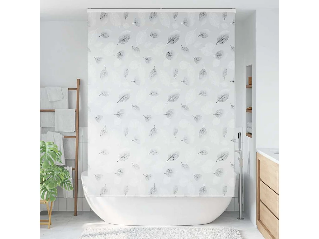 Store enrouleur de douche avec cassette largeur du tissu 146 cm