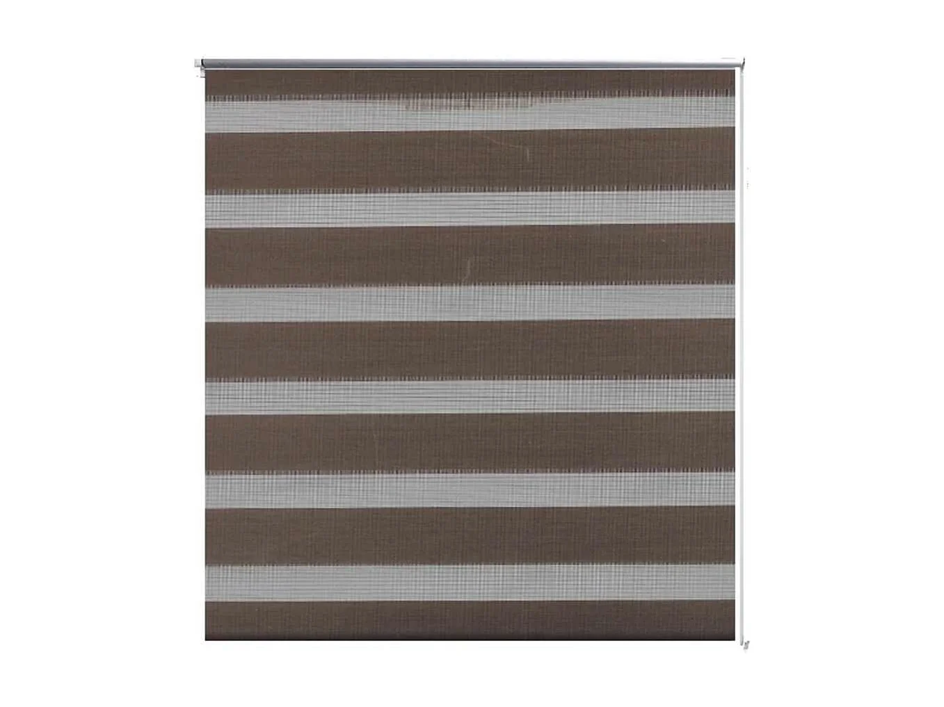 Estore de rolo 40 x 100 cm, linhas de zebra / Café