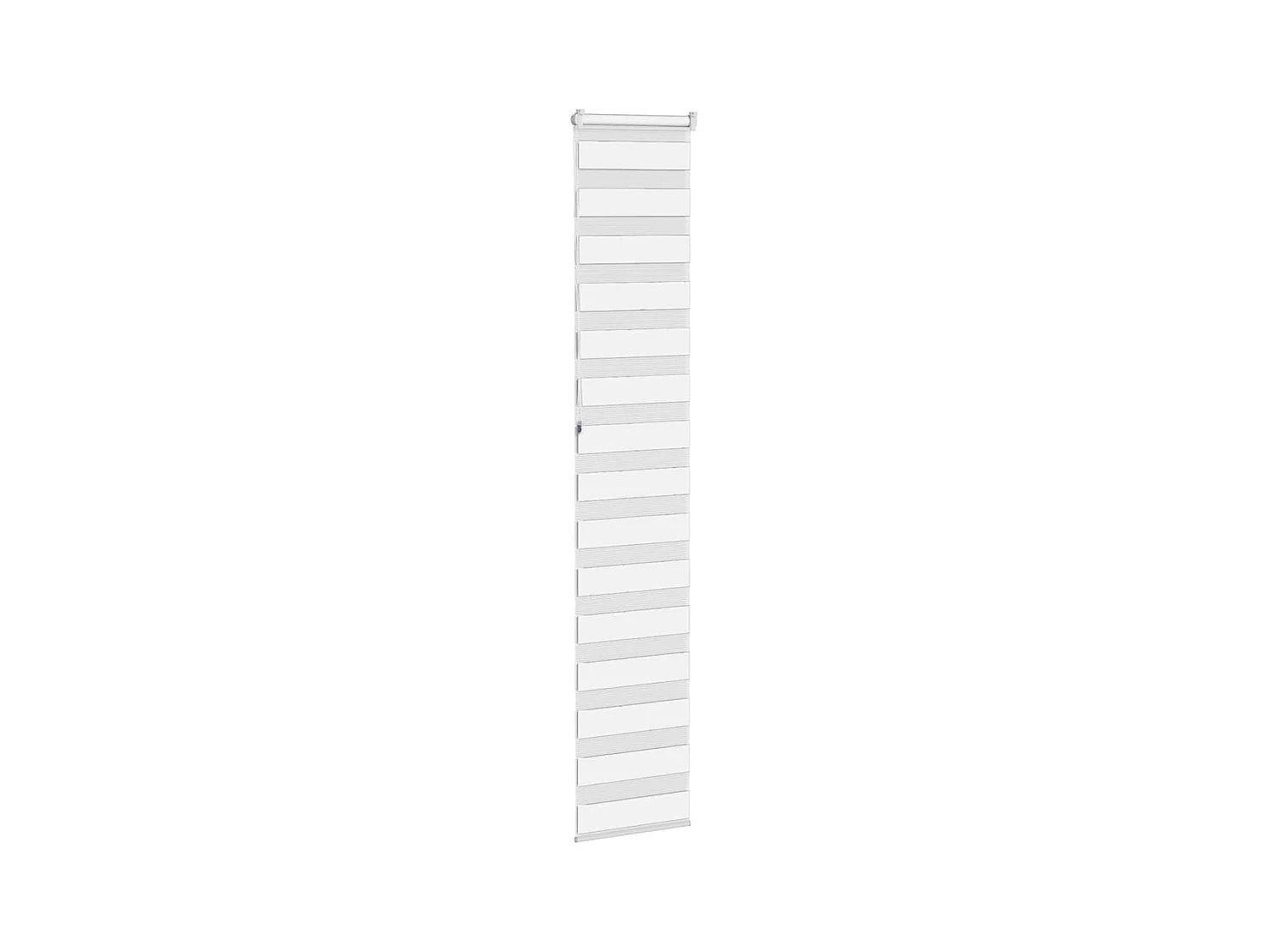 Store zèbre blanc 50x230 cm largeur du tissu 45,9 cm polyester
