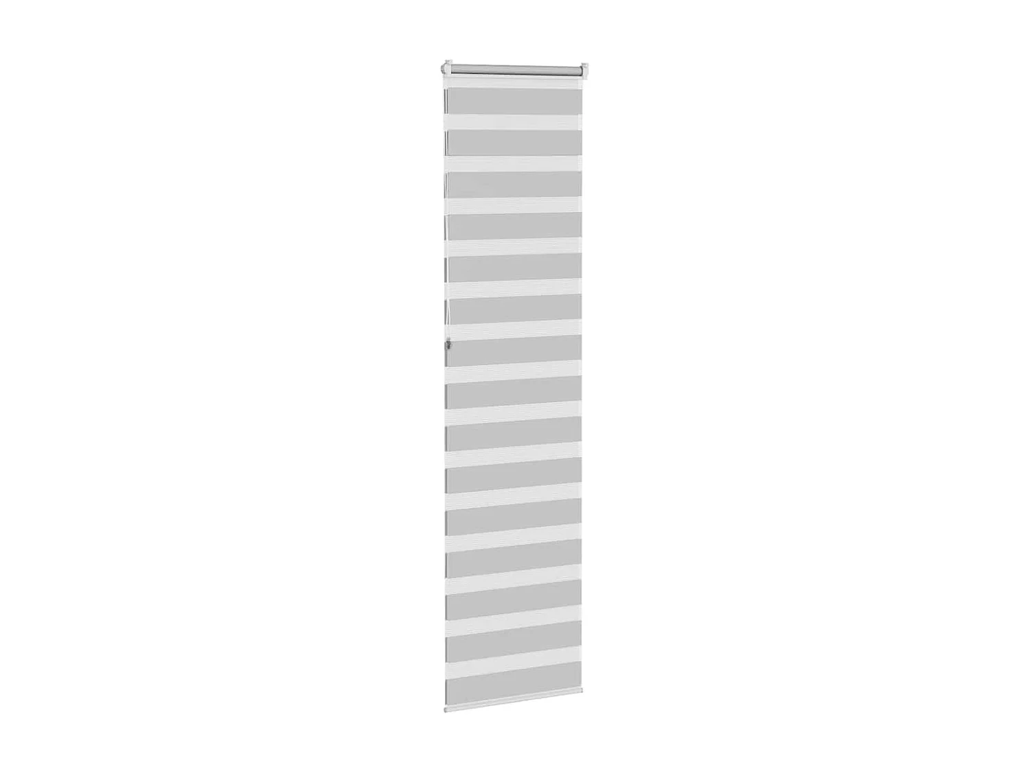 Estor cebra gris claro 55x230 cm tejido ancho 50,9 cm poliéster