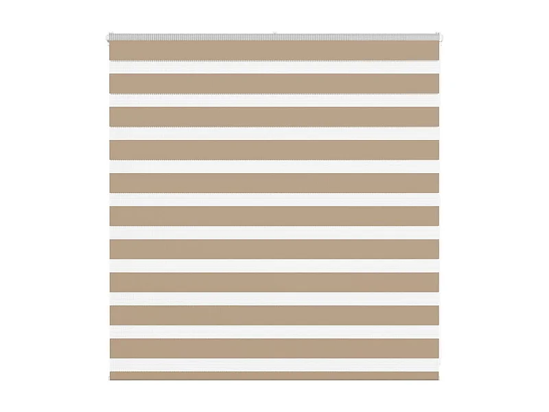 Store zèbre marron sable largeur du tissu 145,9 cm polyester