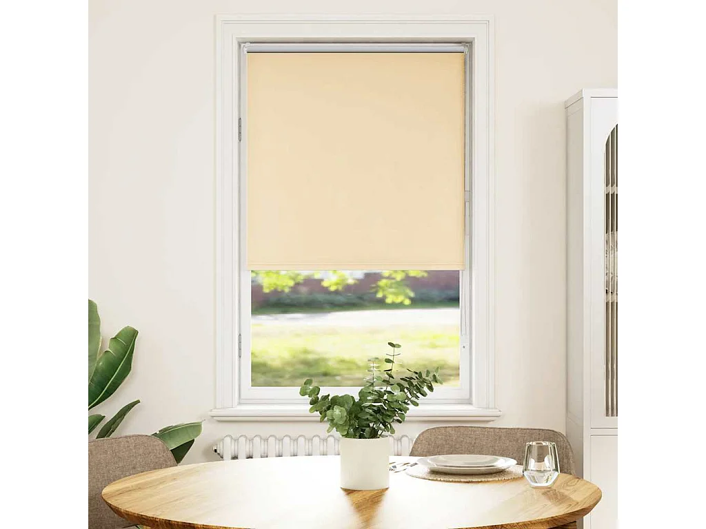 Estor Enrollable Opaco Beige 75x175 cm Tela Ancho 70,7 cm
