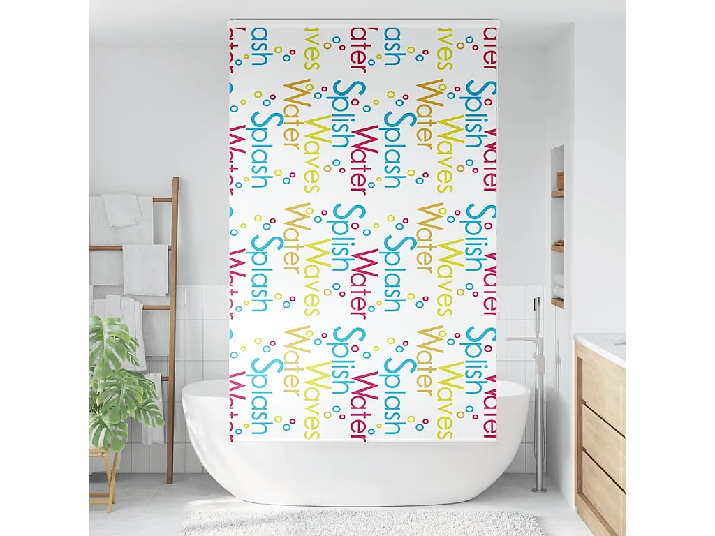 Doucherolgordijn met cassette 120x240 cm stofbreedte 116 cm