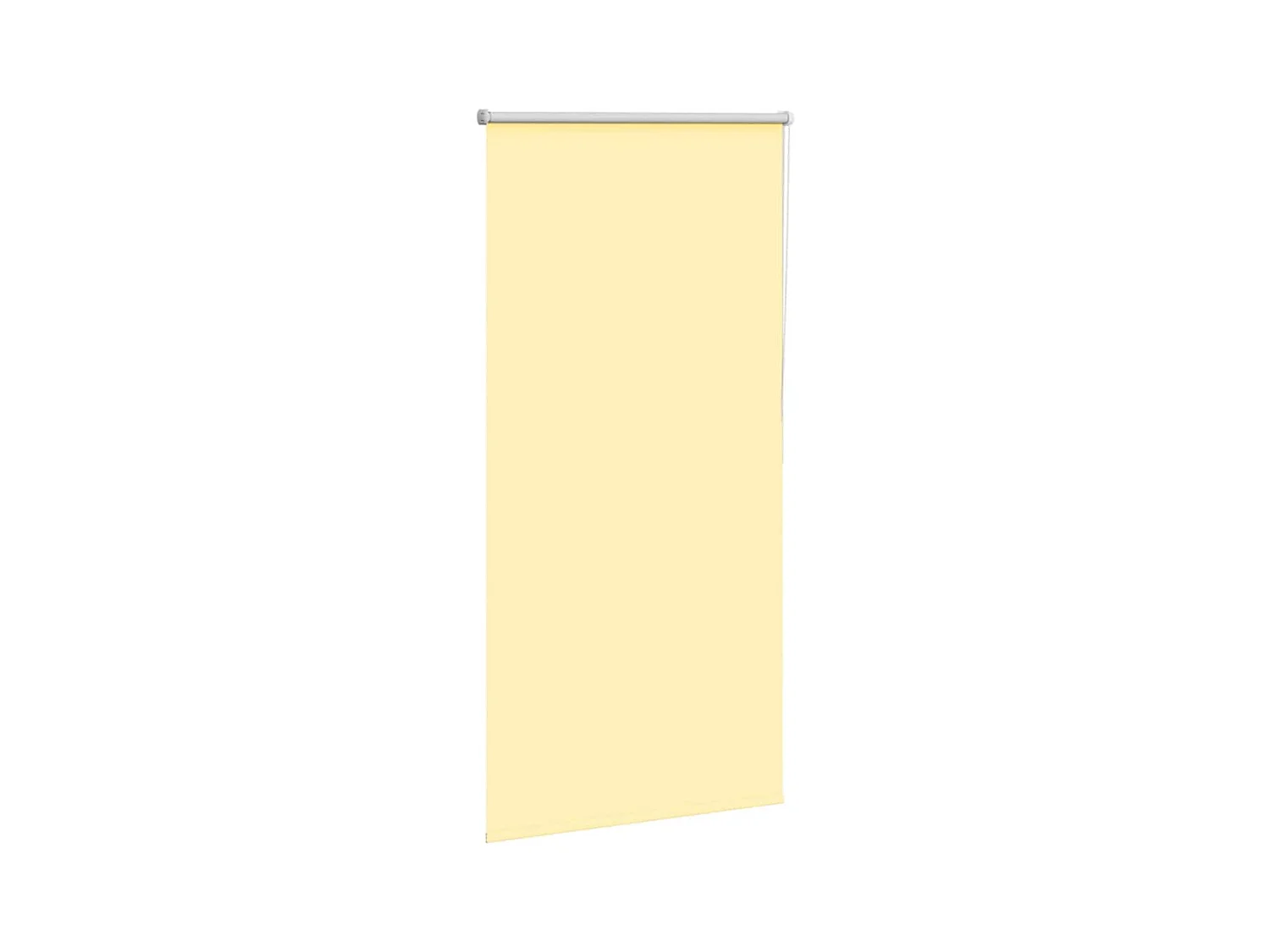 Store enrouleur occultant jaune largeur du tissu 75,7 cm