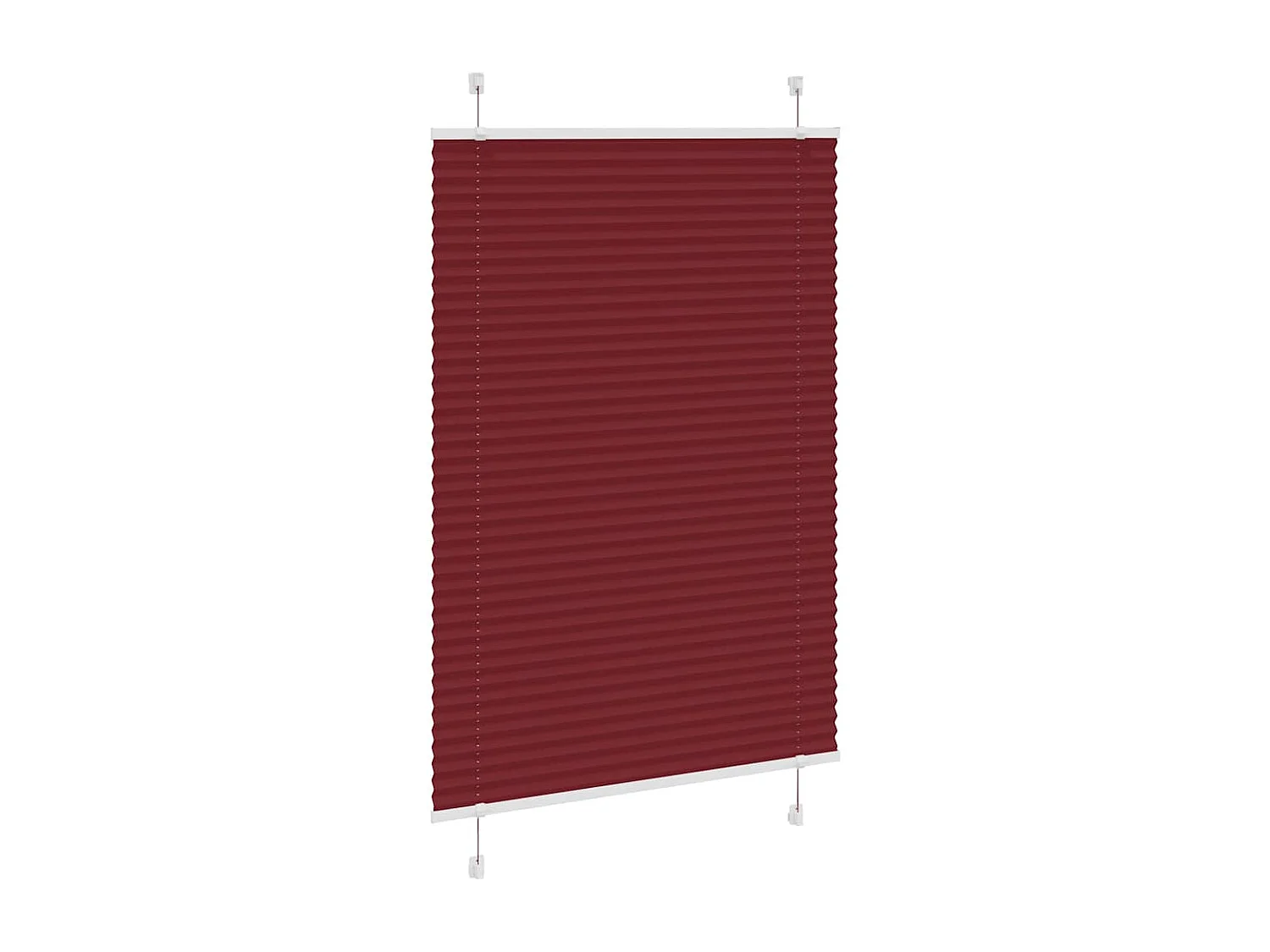 Store plissé rouge bordeaux 95x100 cm largeur du tissu 94,4 cm