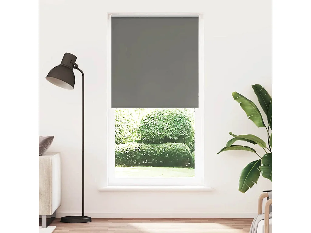 Estor Enrollable Opaco gris 90x230 cm Tela Ancho 85,7 cm