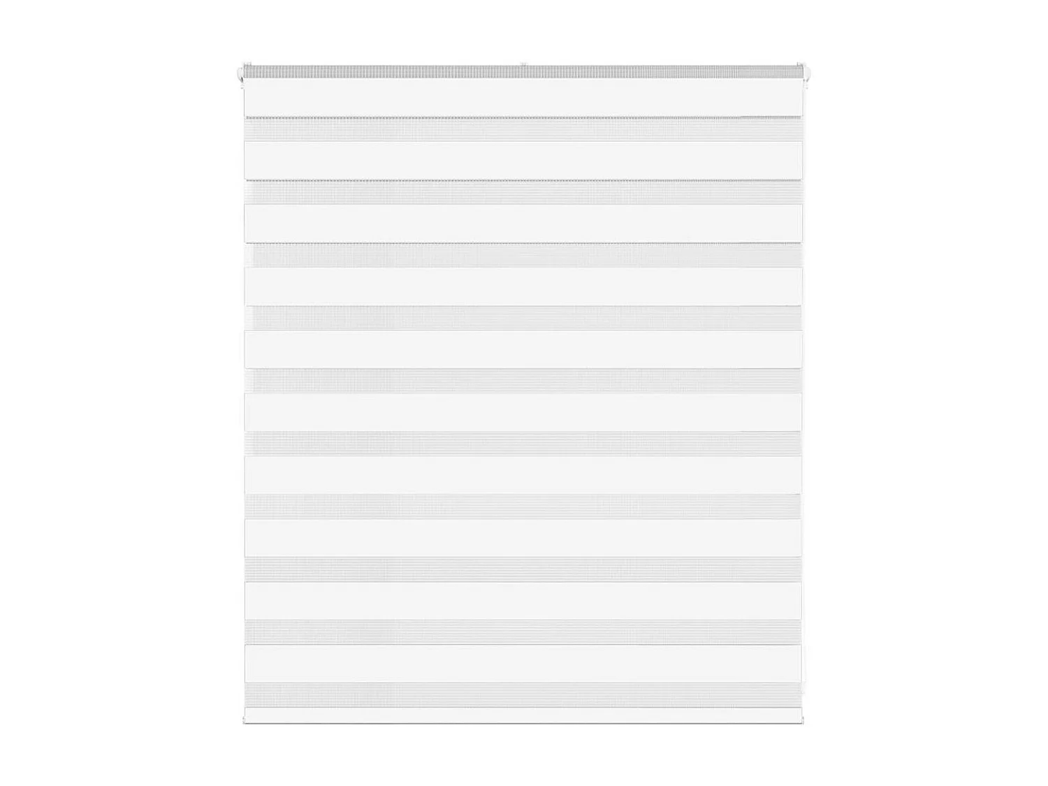 Store zèbre blanc 125x100 cm largeur du tissu 120,9cm polyester