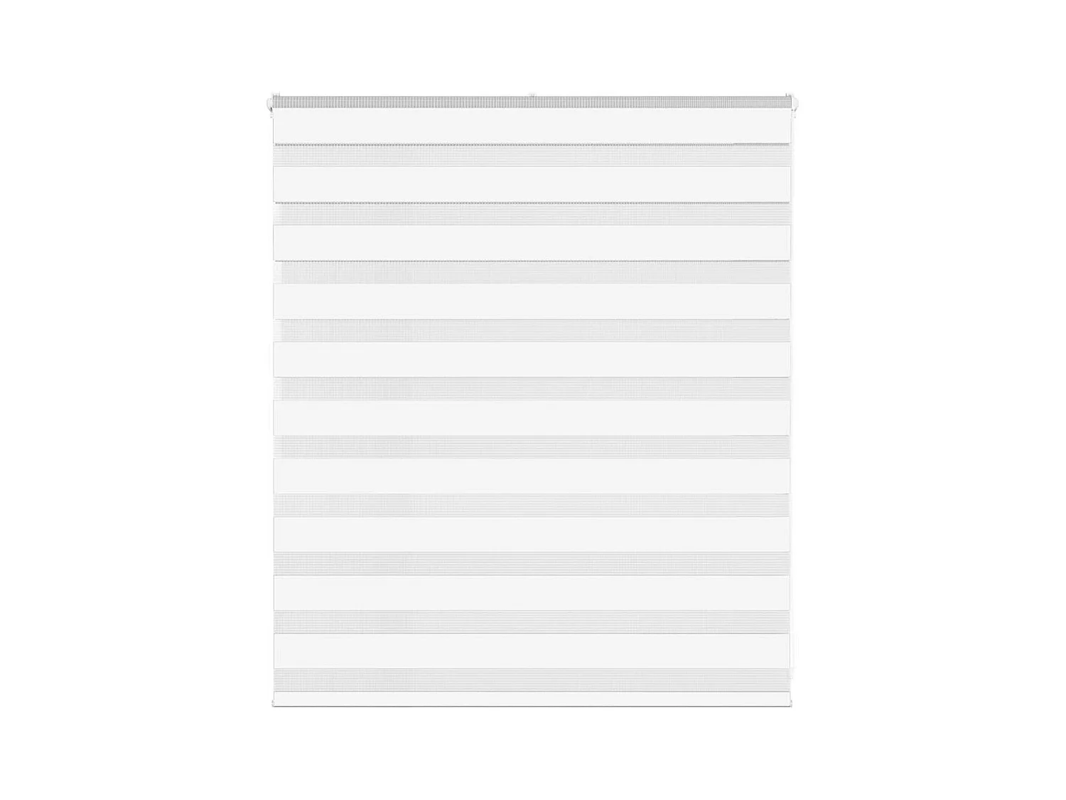 Estor cebra blanco 125x100 cm tejido ancho 120,9 cm poliéster